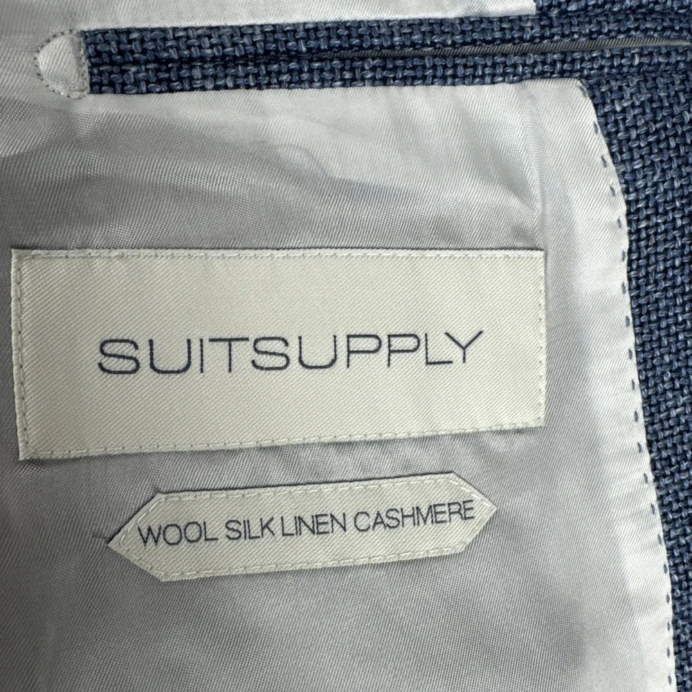 Suitsupply Hudson Mens Wool Silk Linen Blend Sport Coat blazer fits 40R Ethomas